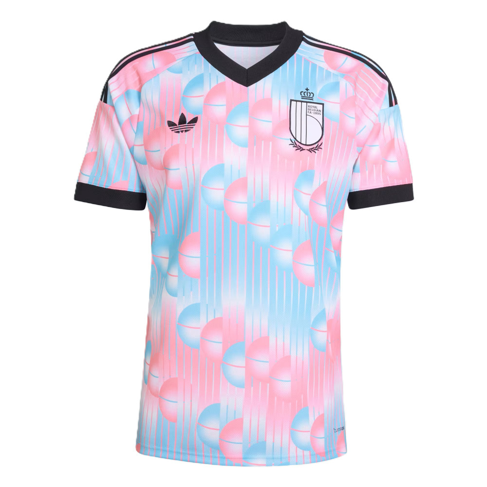 '26-'27 Belgium Away Shirt Polyester Made By: Adidas Men's Pink Extra Small