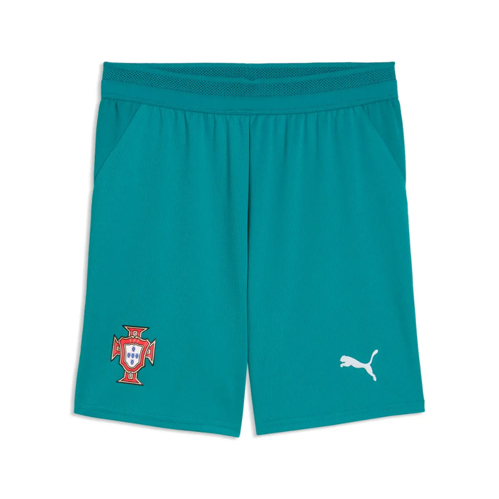 '26-'27 Portugal Home Shorts (Green) Polyester Made By: Puma Men's Green 3XL