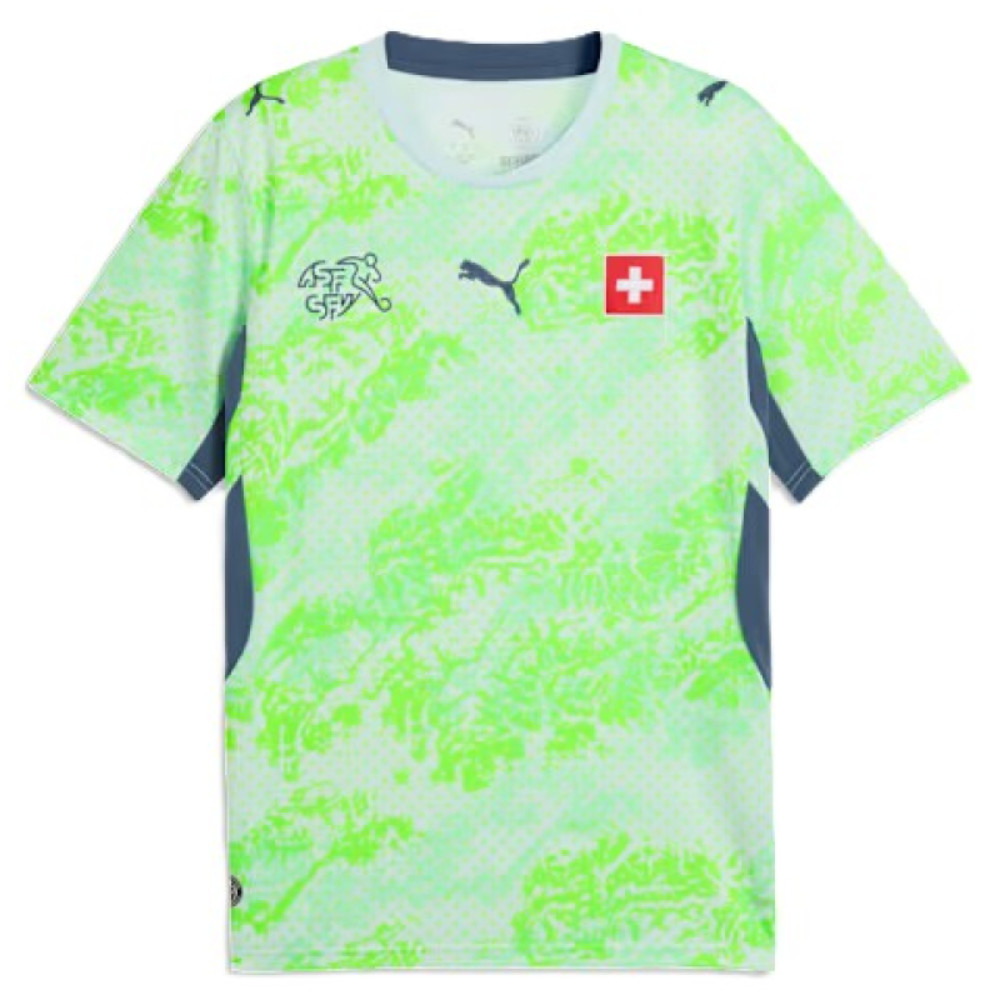 '26-'27 Switzerland Away Shirt Polyester Made By: Puma Men's Green Xxl