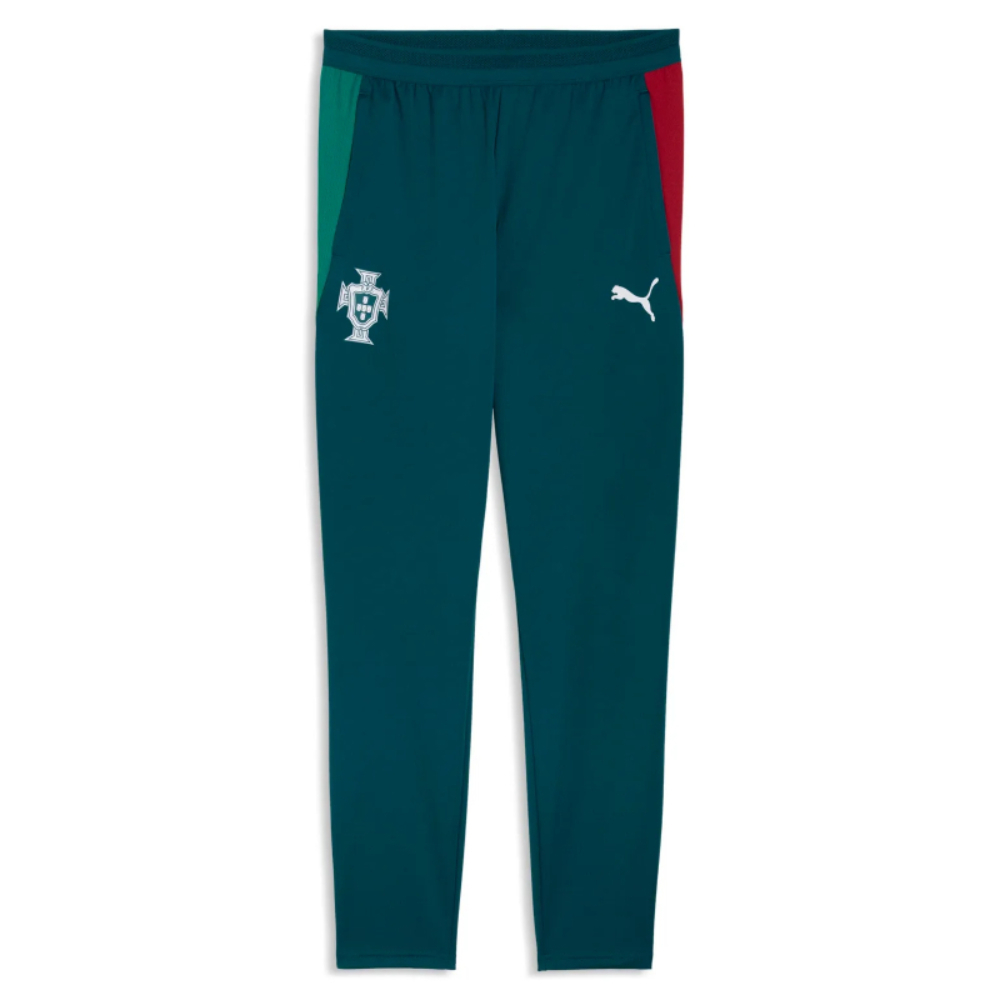 '26-'27 Portugal Training Pants W/ Pockets (Ocean Tropic) Polyester Made By: Puma Men's Green Xxl