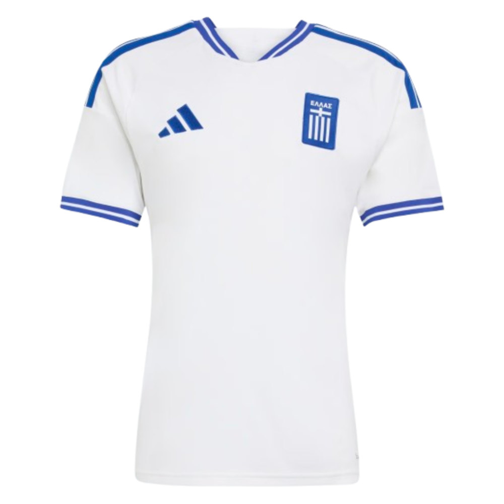 Adidas Men's White Greece 26 Home Jersey in Size S, JD Sports - Image 3