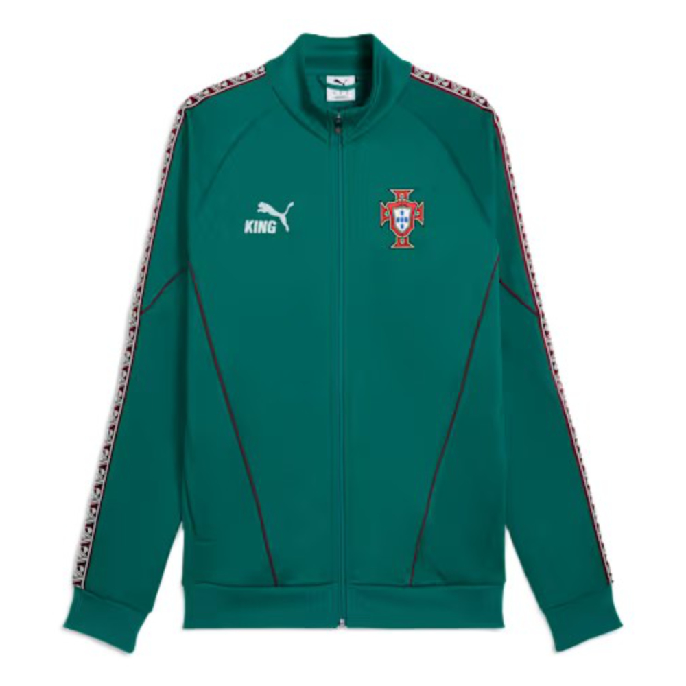 '26-'27 Portugal King Anthem Jacket (Green) Polyester Made By: Puma Men's Green Large