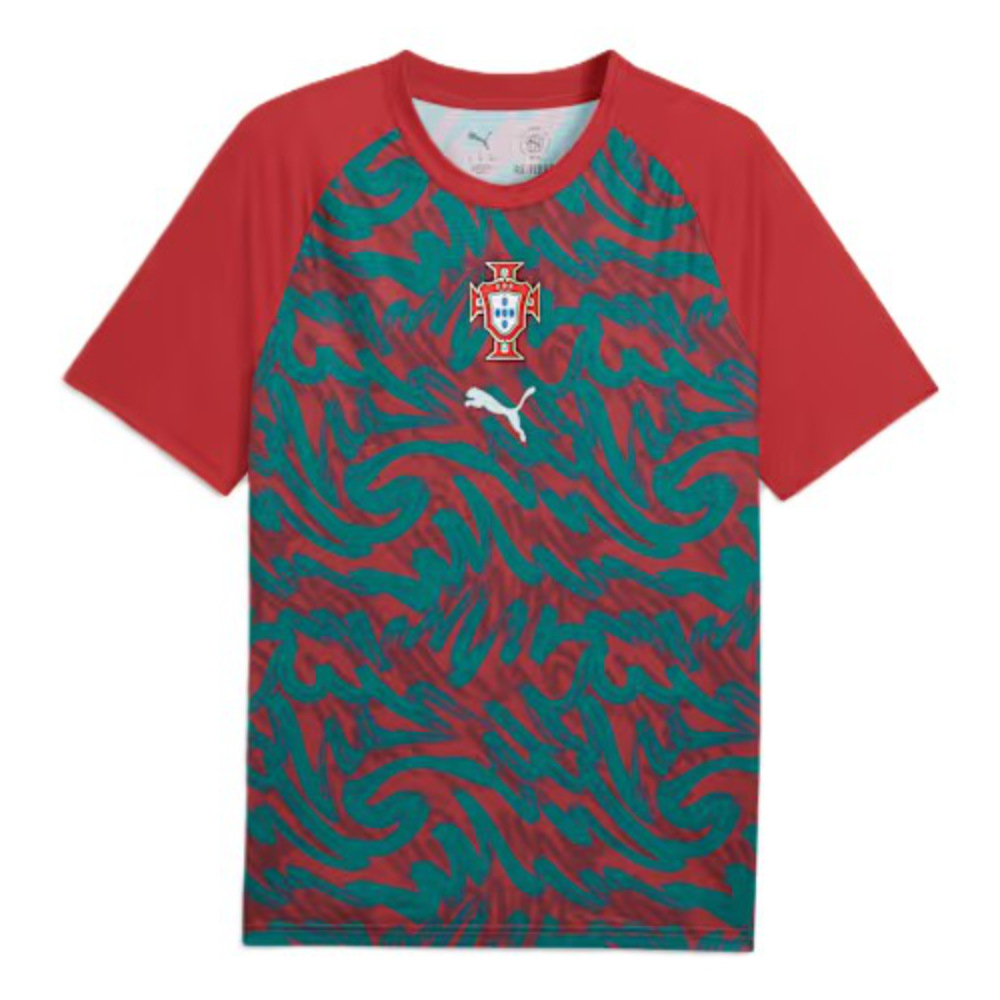 '26-'27 Portugal Warm Up Jersey (Red) Polyester Made By: Puma Men's Red Large