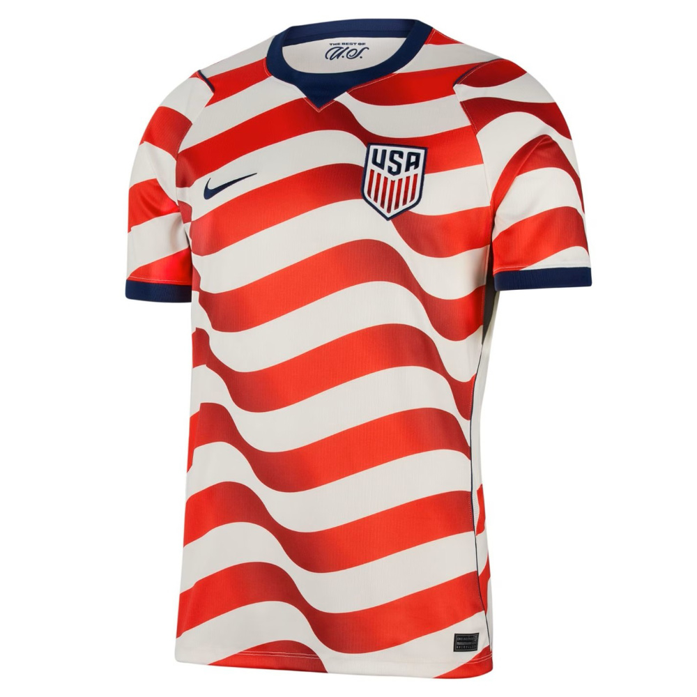 '26-'27 Usa Home Shirt Polyester Made By: Nike Men's White Extra Small