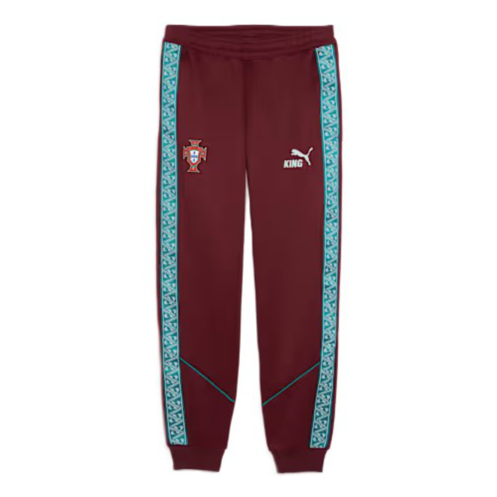 '26-'27 Portugal King Anthem Pants (Ruby) - Kids 26 Waist Polyester Made By: Puma Unisex Kids Red 28 Waist