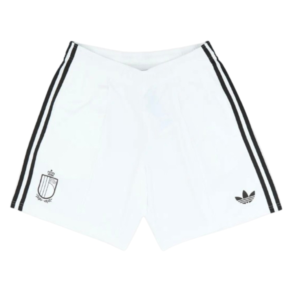 '26-'27 Belgium Away Shorts (White) Polyester Made By: Adidas Men's White Extra Large