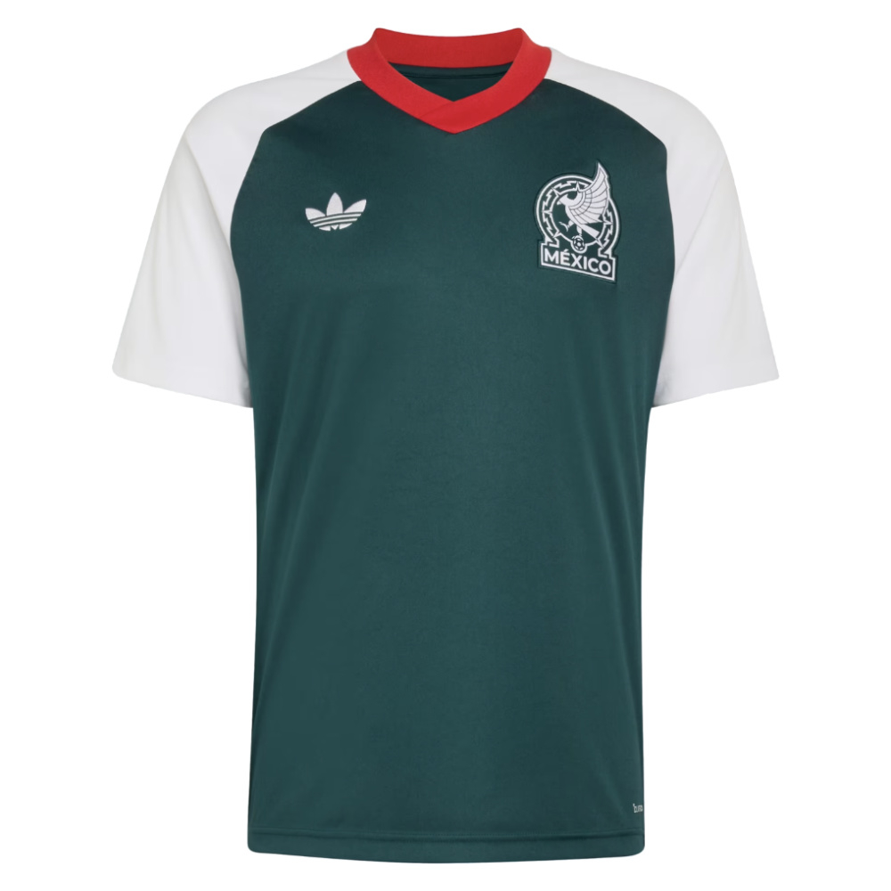 '26-'27 Mexico Away Pre-Match Shirt (White) Polyester Made By: Adidas Men's White Medium