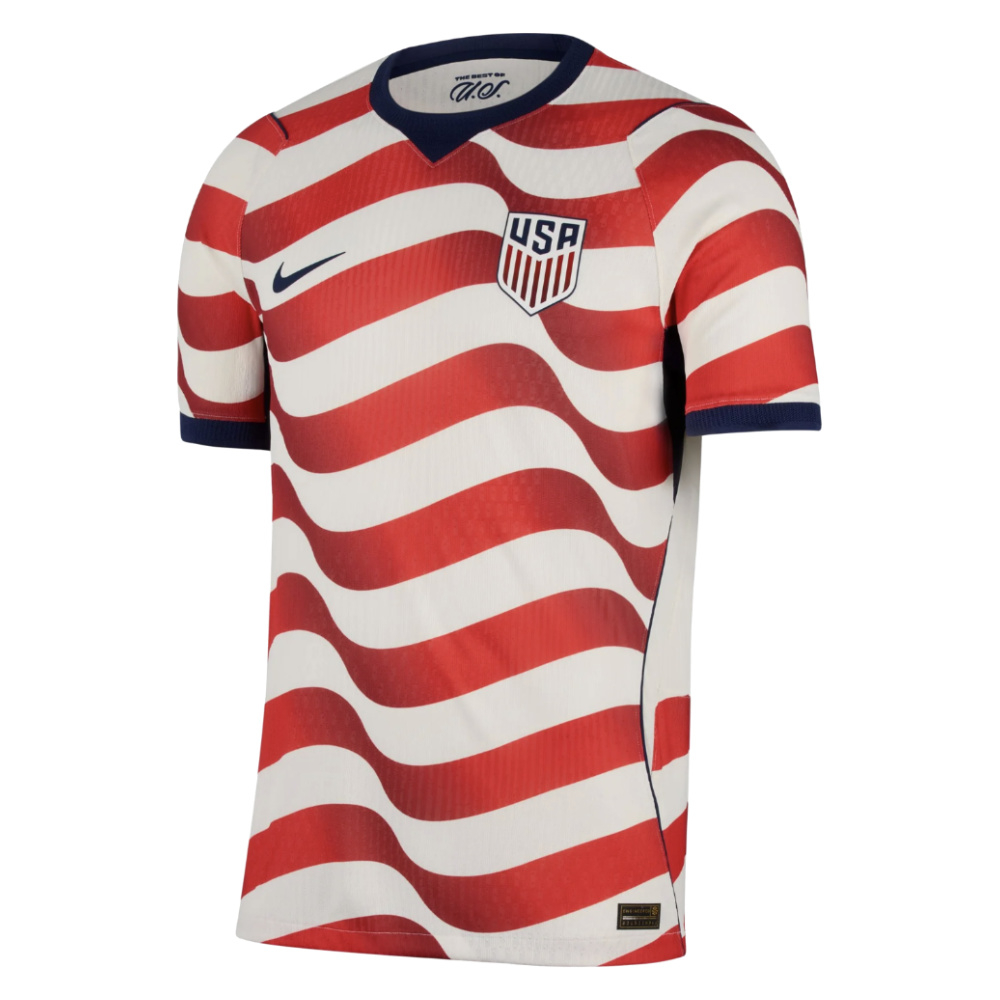 '26-'27 Usa Usmnt Match Home Authentic Jersey Polyester Made By: Nike Men's White Extra Large