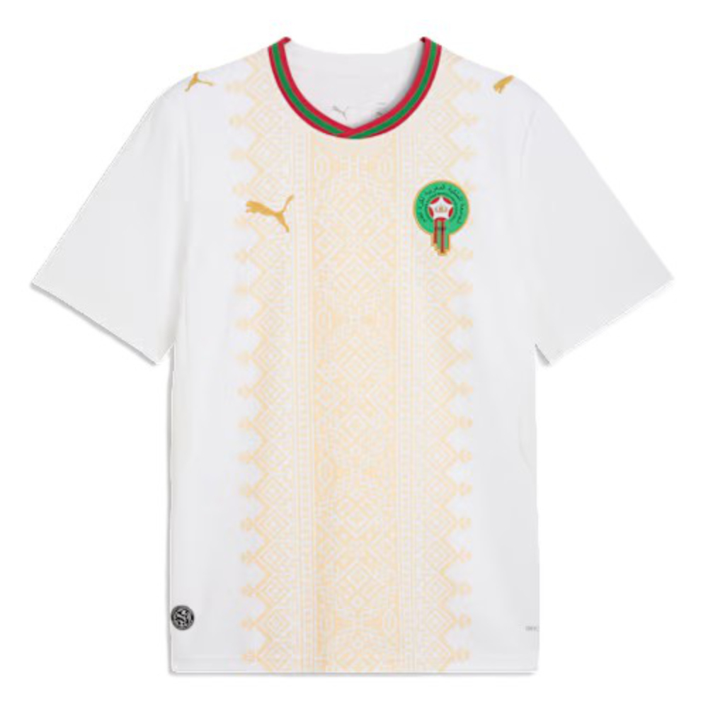 '26-'27 Morocco Away Shirt Polyester Made By: Puma Men's White Xxl