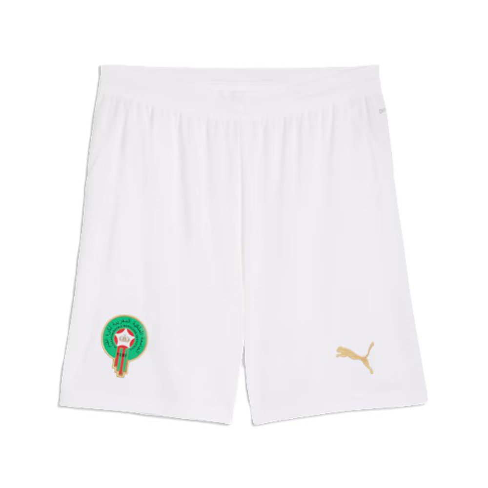 '26-'27 Morocco Away Shorts (White) Polyester Made By: Puma Men's White Extra Large