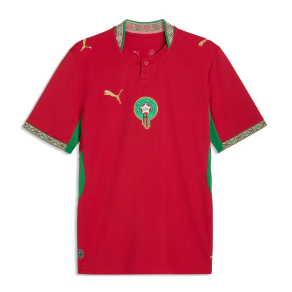 '26-'27 Morocco Home Shirt Polyester Made By: Puma Men's Red Medium