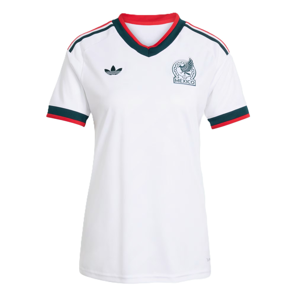 '26-'27 Mexico Away Shirt () Polyester Made By: Adidas Women's White Medium