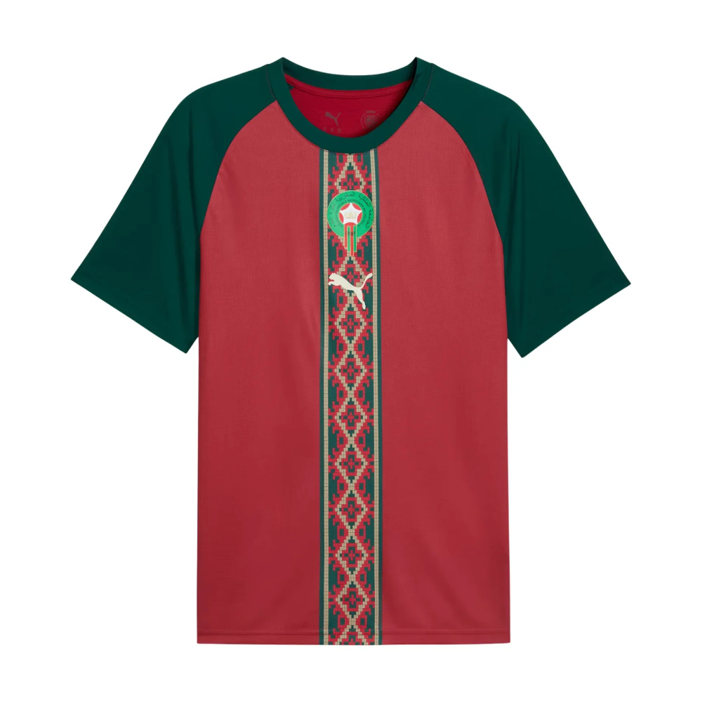 '26-'27 Morocco Warm Up Jersey (Dark Crimson) Polyester Made By: Puma Men's Red Xxl