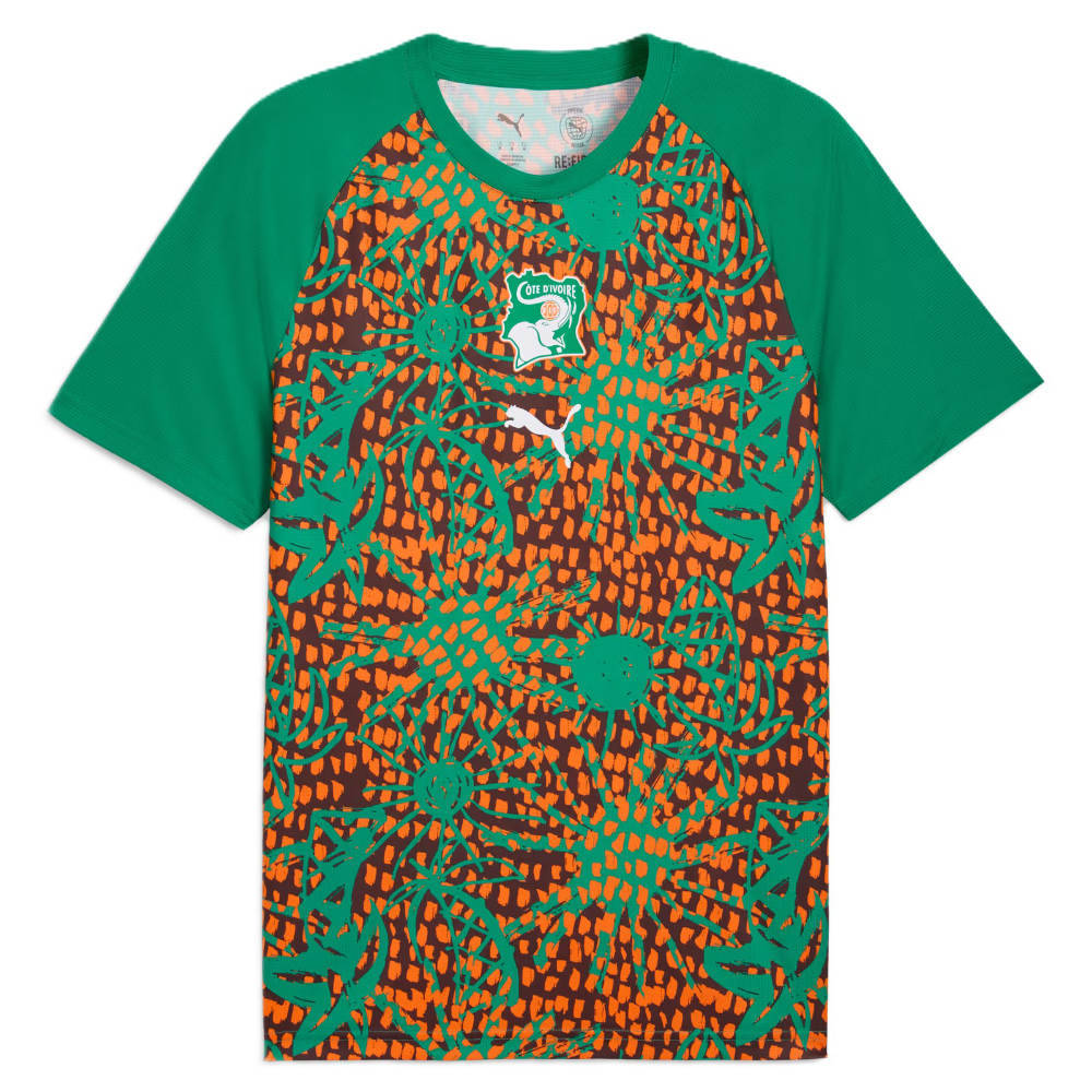 '26-'27 Ivory Warm Up Jersey (Sport ) Polyester Ivory Coast Made By: Puma Men's Green Small