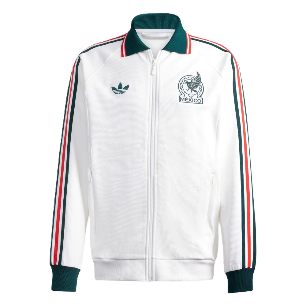'26-'27 Mexico Away Og Jacket (White) Polyester Made By: Adidas Men's White Medium