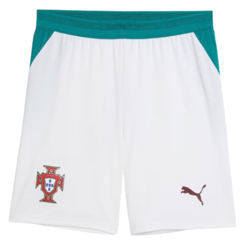 '26-'27 Portugal Away Shorts (White) Polyester Made By: Puma Men's White Xxl