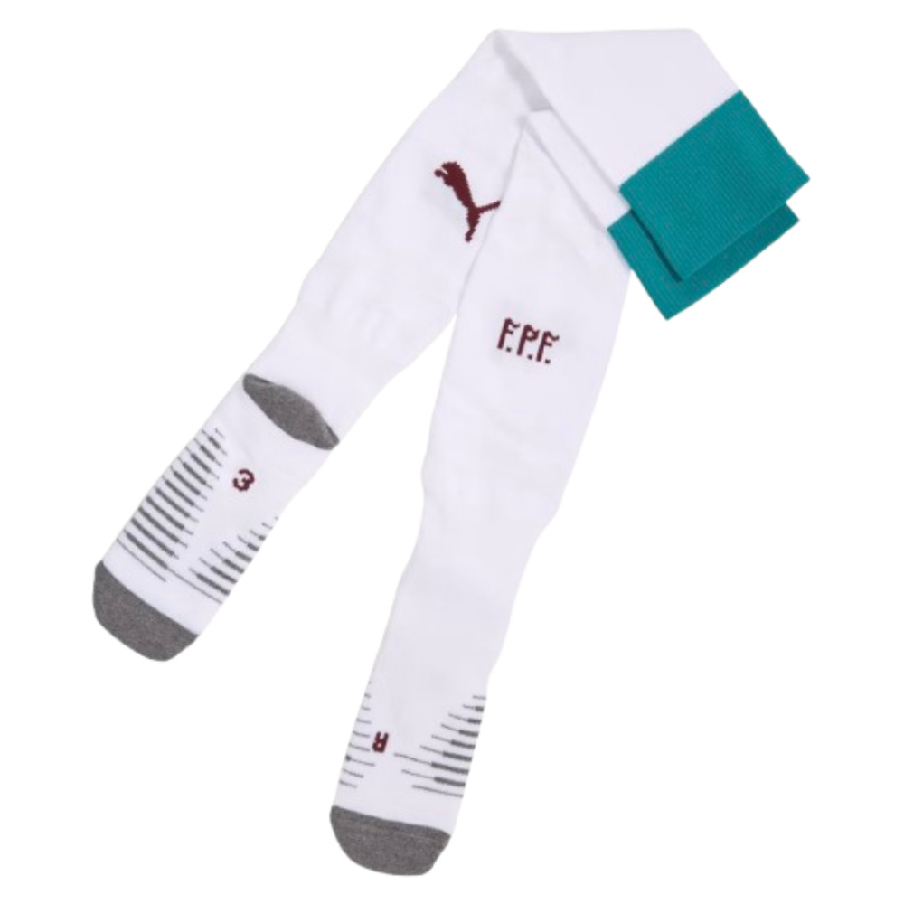 '26-'27 Portugal Away Socks (White) Adults Polyester Made By: Puma Unisex White Medium