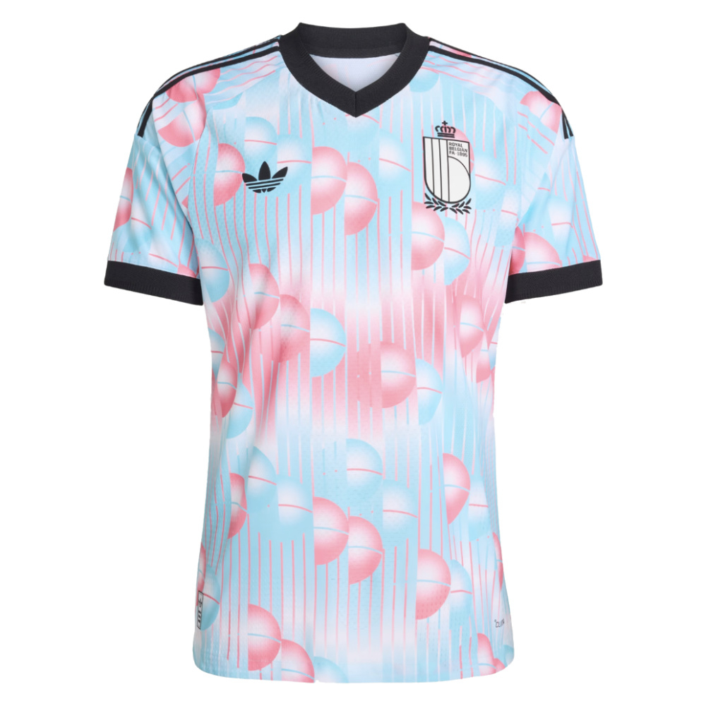 '26-'27 Belgium Authentic Away Shirt Polyester Made By: Adidas Men's Blue Extra Large