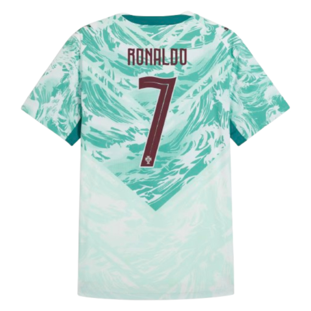 '26-'27 Portugal Authentic Ronaldo Away Shirt Polyester Cristiano Ronaldo Made By: Puma Men's White Xxl