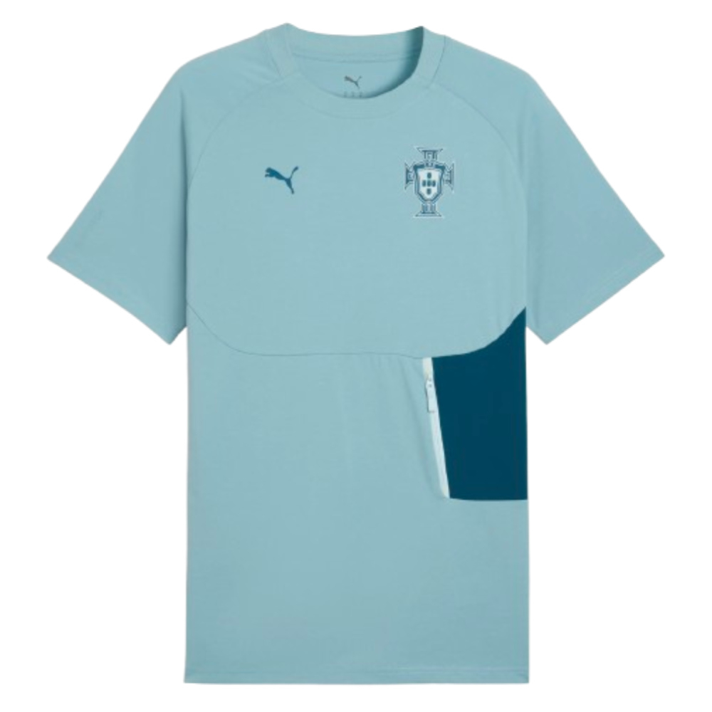 '26-'27 Portugal Pumatech Pocket Tee (Seaform) Polyester Men's Blue Xxl