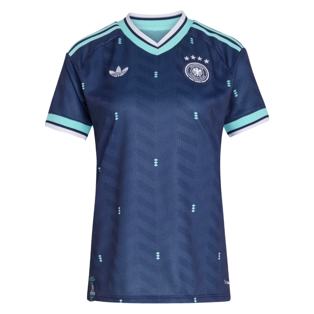 '26-'27 Germany Away Shirt () Polyester Made By: Adidas Women's Navy Large