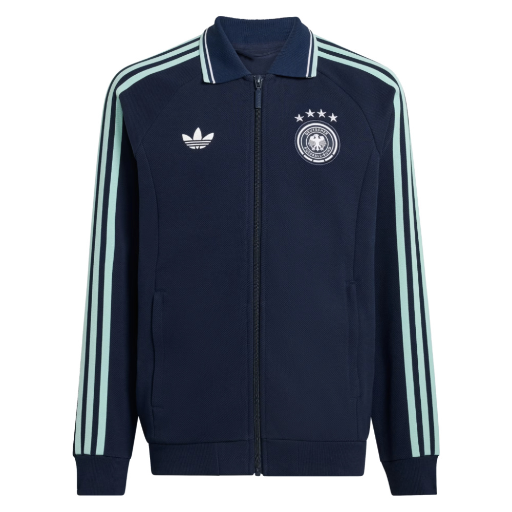 '26-'27 Germany Away Originals Jacket (Navy) - Kids 7-8 Polyester Made By: Adidas Unisex Kids Navy Size 11-12