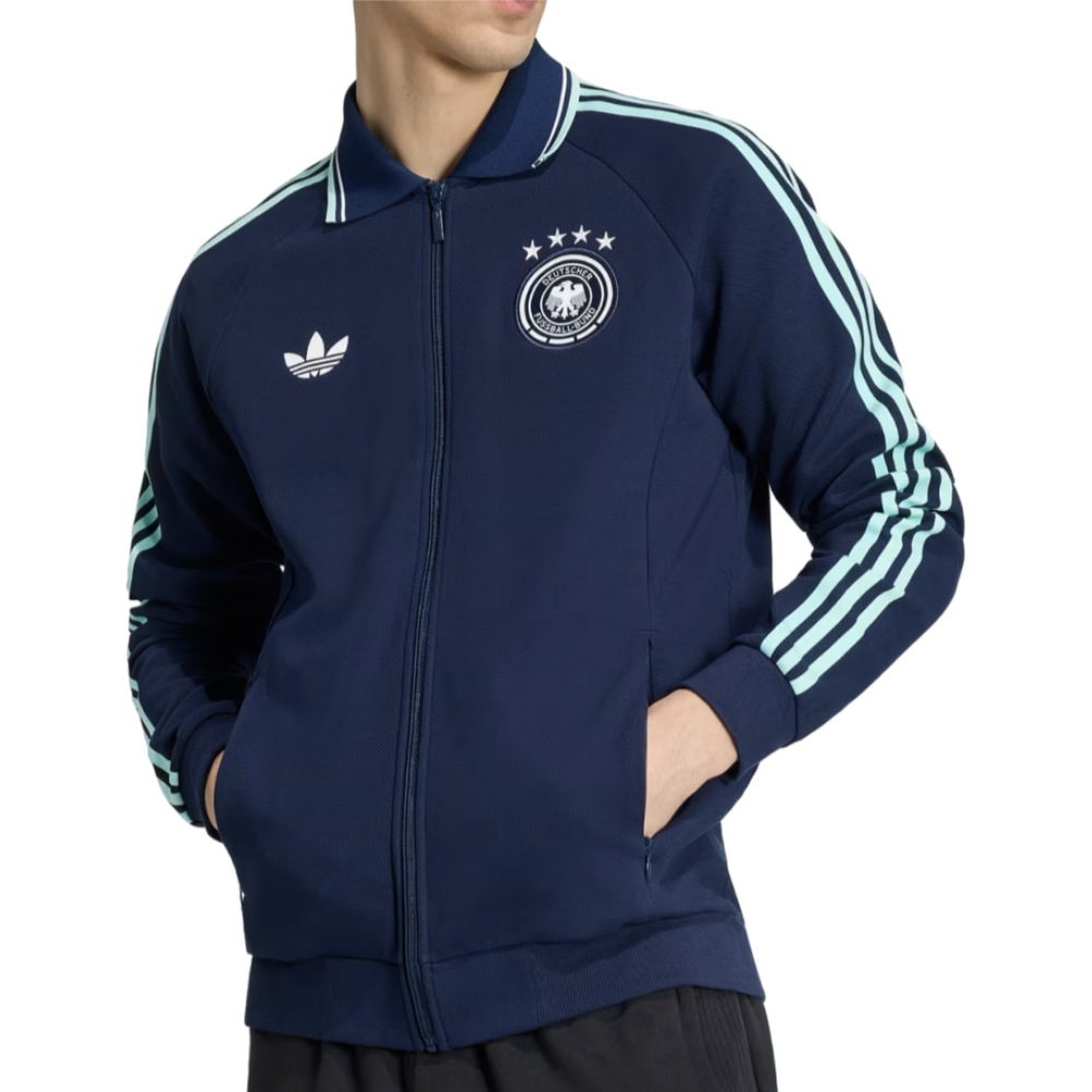 '26-'27 Germany Away Originals Jacket (Navy) Polyester Made By: Adidas Men's Navy Extra Small