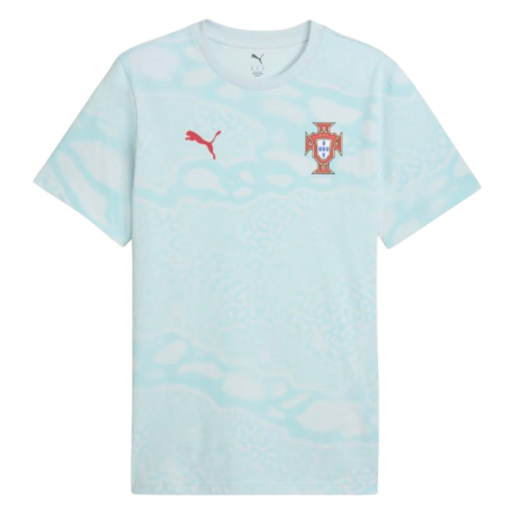 '26-'27 Portugal Ftblculture Tee Aop (Sea Glass) Polyester Made By: Puma Men's Green 3XL