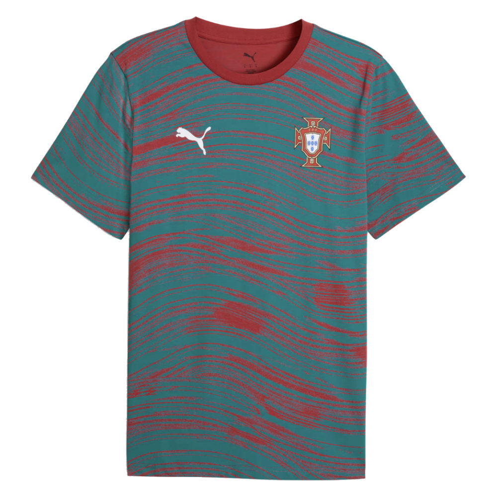 '26-'27 Portugal Ftblculture Tee Aop (Red) Polyester Made By: Puma Men's Red Small