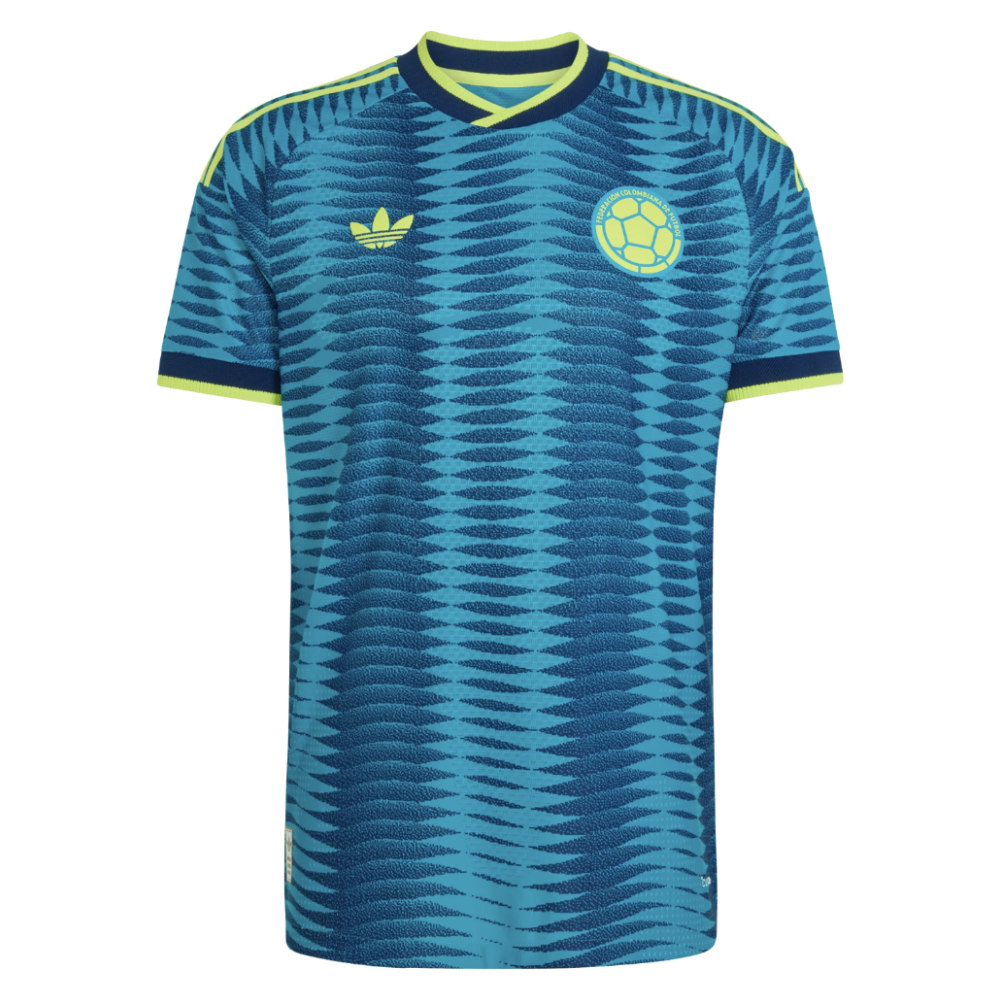 '26-'27 Colombia Authentic Away Shirt Polyester Made By: Adidas Men's Blue Small