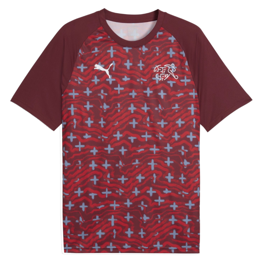 '26-'27 Switzerland Warm Up Jersey (Red) Polyester Made By: Puma Men's Red 3XL