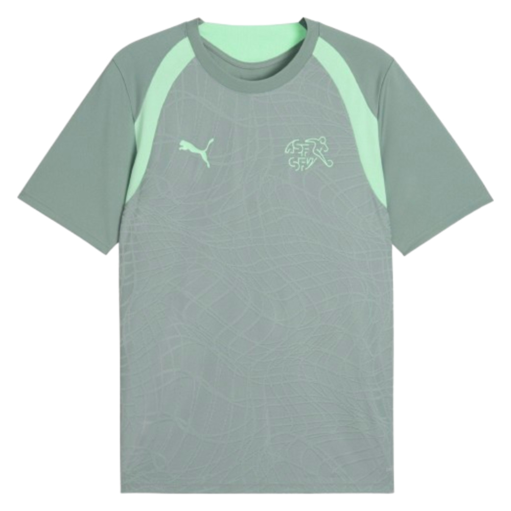 '26-'27 Switzerland Training Jersey ( Moon) Polyester Made By: Puma Men's Green Small