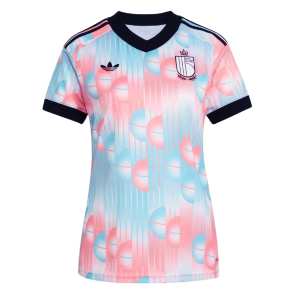 '26-'27 Belgium Away Shirt () Polyester Made By: Adidas Women's Blue Extra Large