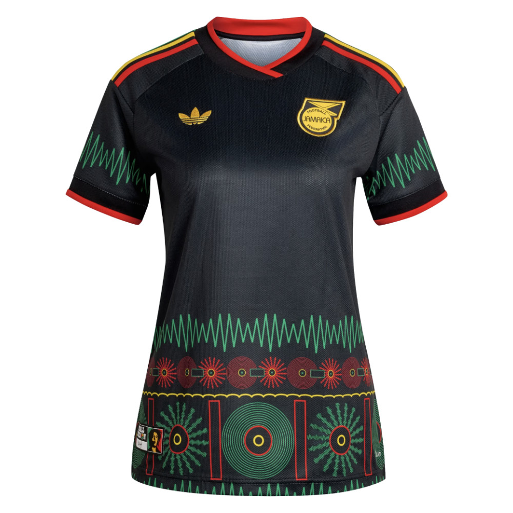 '26-'27 Jamaica Away Shirt () Polyester Made By: Adidas Women's Black Large