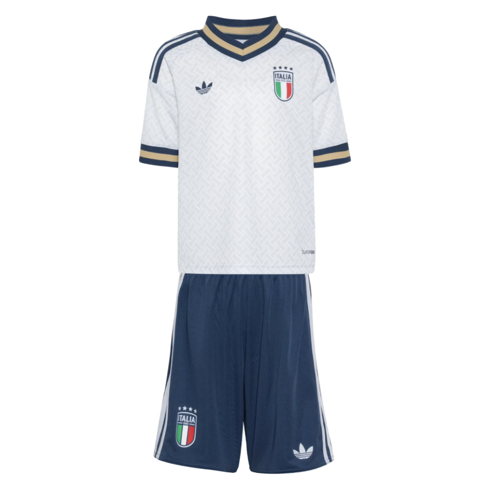 '26-'27 Italy Away Mini Kit Toddler's 2-3 Toddler Polyester Made By: Adidas Unisex Toddler White 18-24 Mo