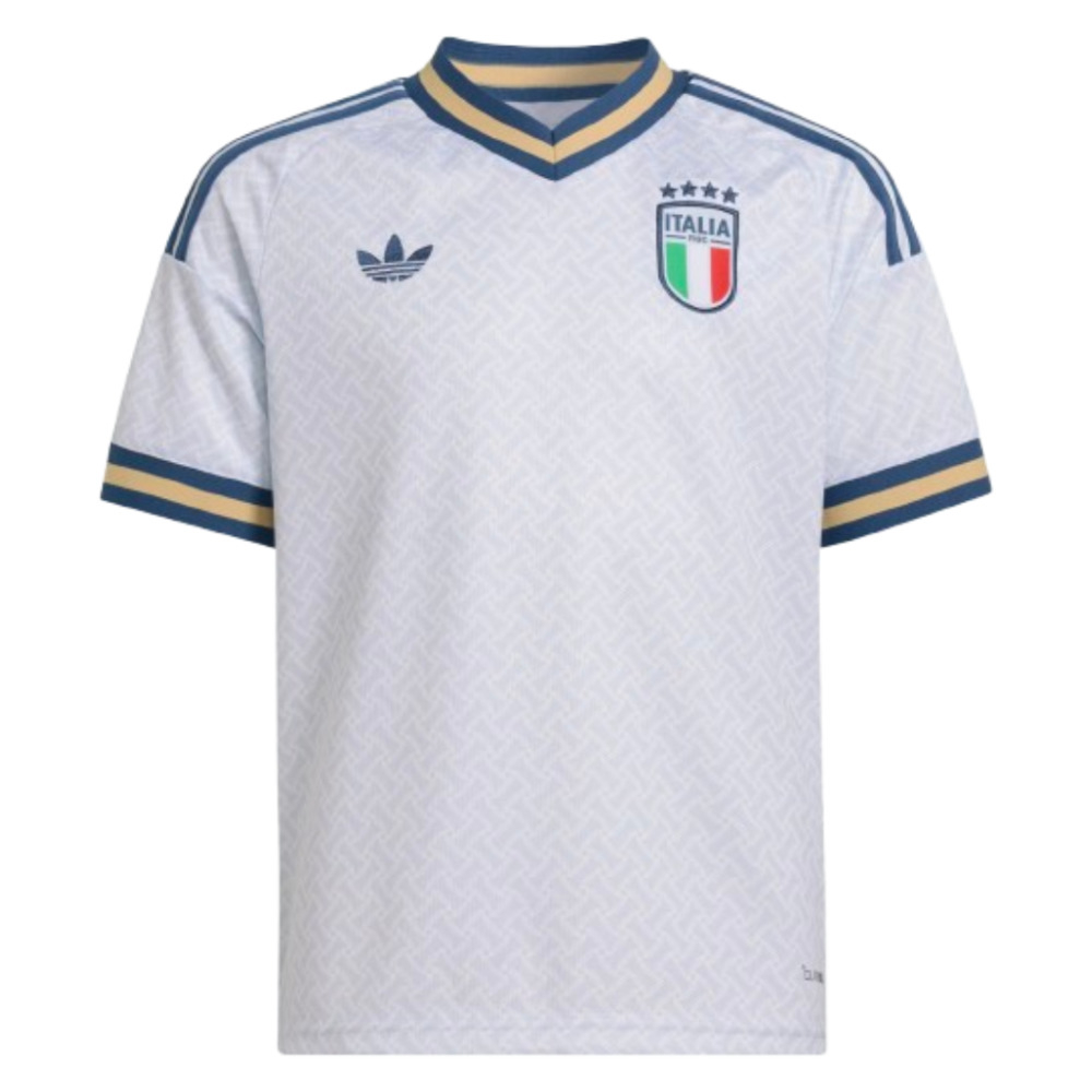 '26-'27 Italy Away Shirt (Kids) Polyester Made By: Adidas Unisex Kids White Size 7-8