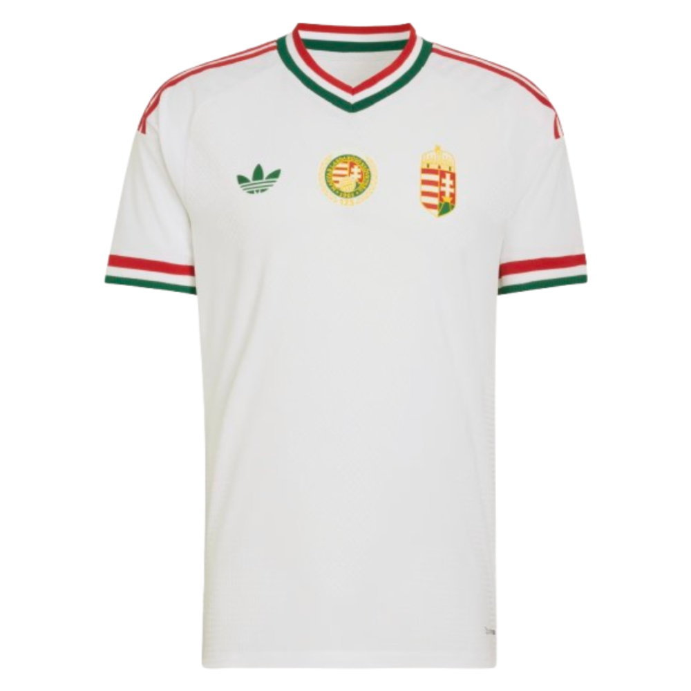 '26-'27 Hungary Authentic Away Shirt Polyester Made By: Adidas Men's White Medium