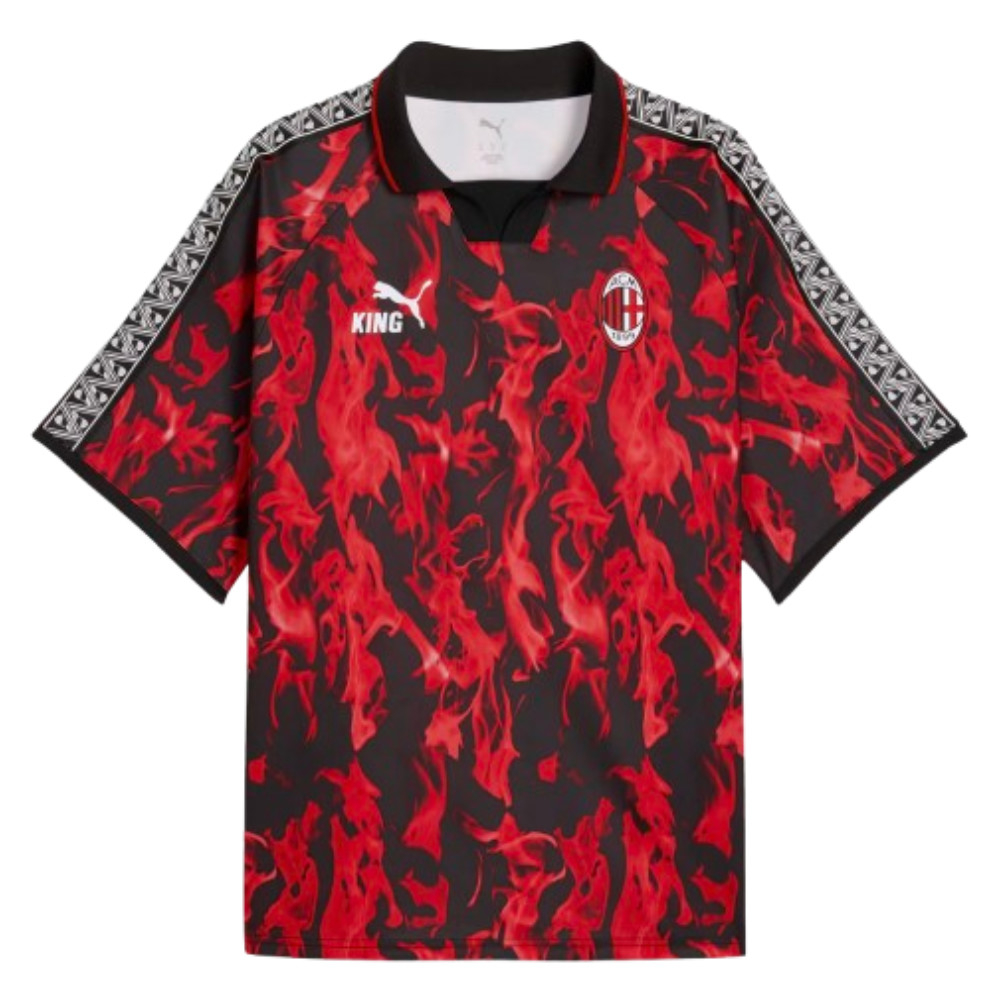 2026 Ac Milan King Retro Jersey Polyester Made By: Puma Men's Red Extra Large