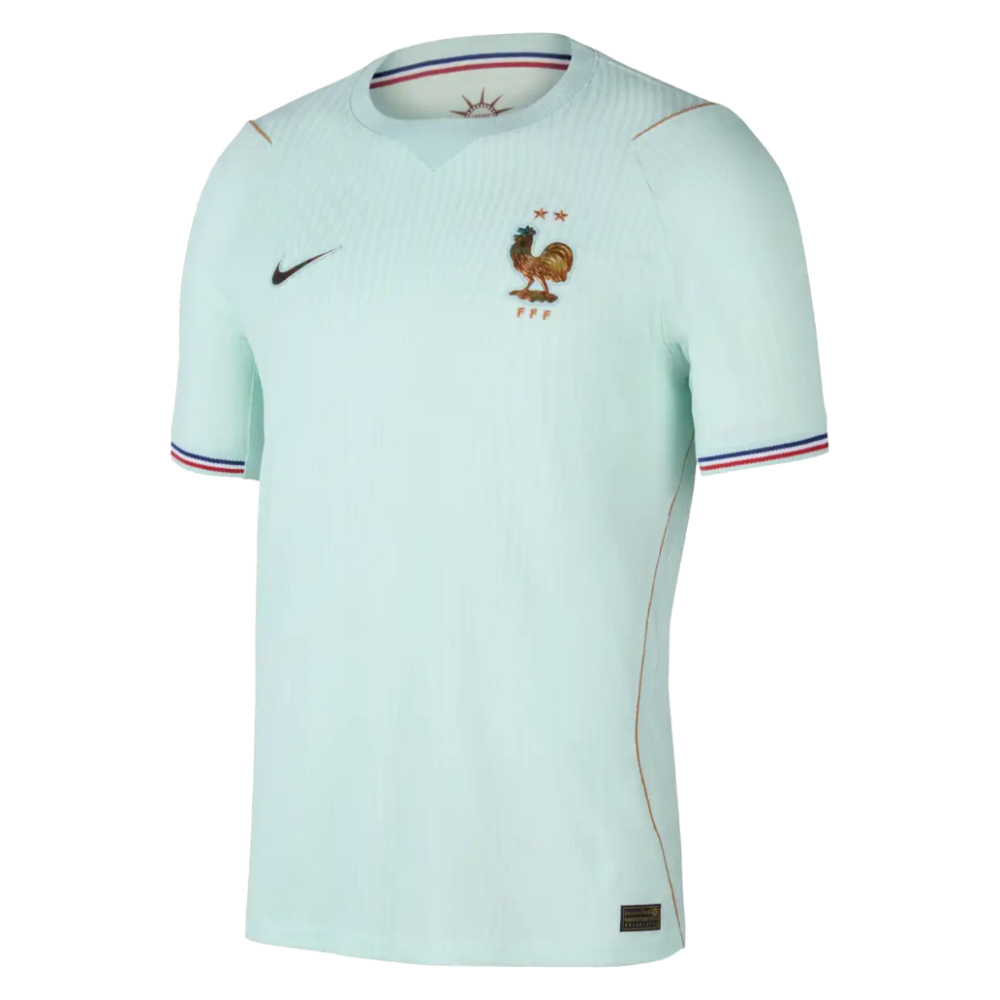'26-'27 France Away Match Authentic Aero-Fit Shirt Polyester Made By: Nike Men's Blue 3XL