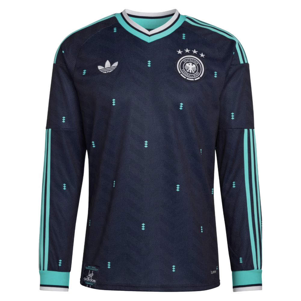 '26-'27 Germany Long Sleeves Away Shirt Polyester Made By: Adidas Men's Black Medium