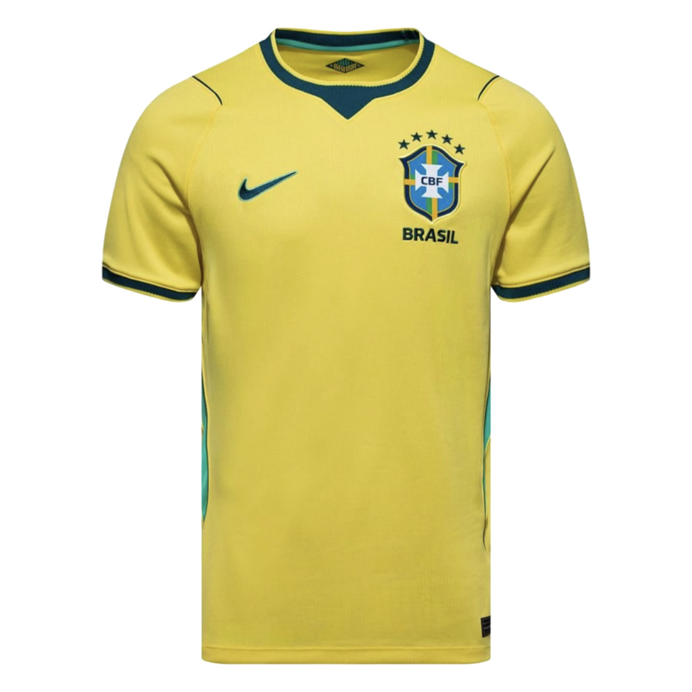 '26-'27 Brazil Home Shirt Polyester Made By: Nike Men's Yellow Large