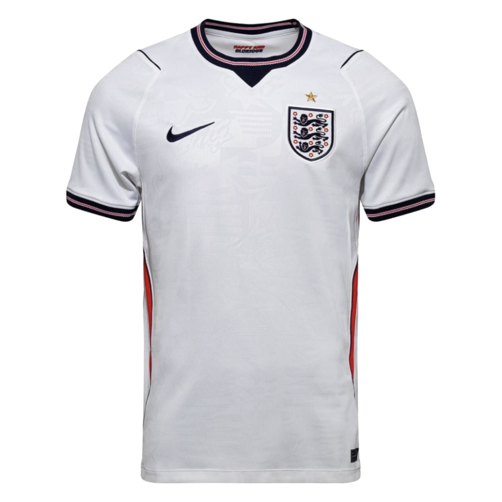 '26-'27 England Home Shirt Polyester Made By: Nike Men's White Xxl