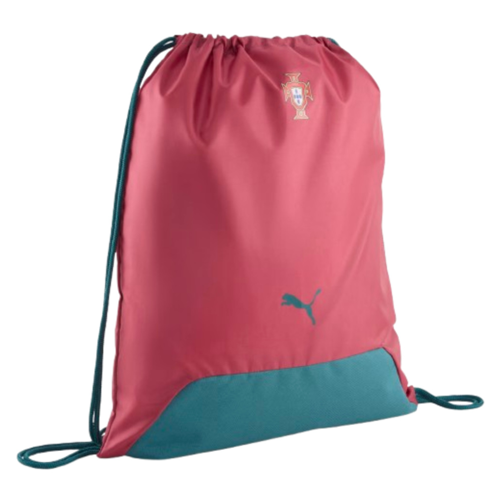 '26-'27 Portugal Gym Sack (Port/Emerald Ice) Adults One Size Polyester Made By: Puma Unisex Red