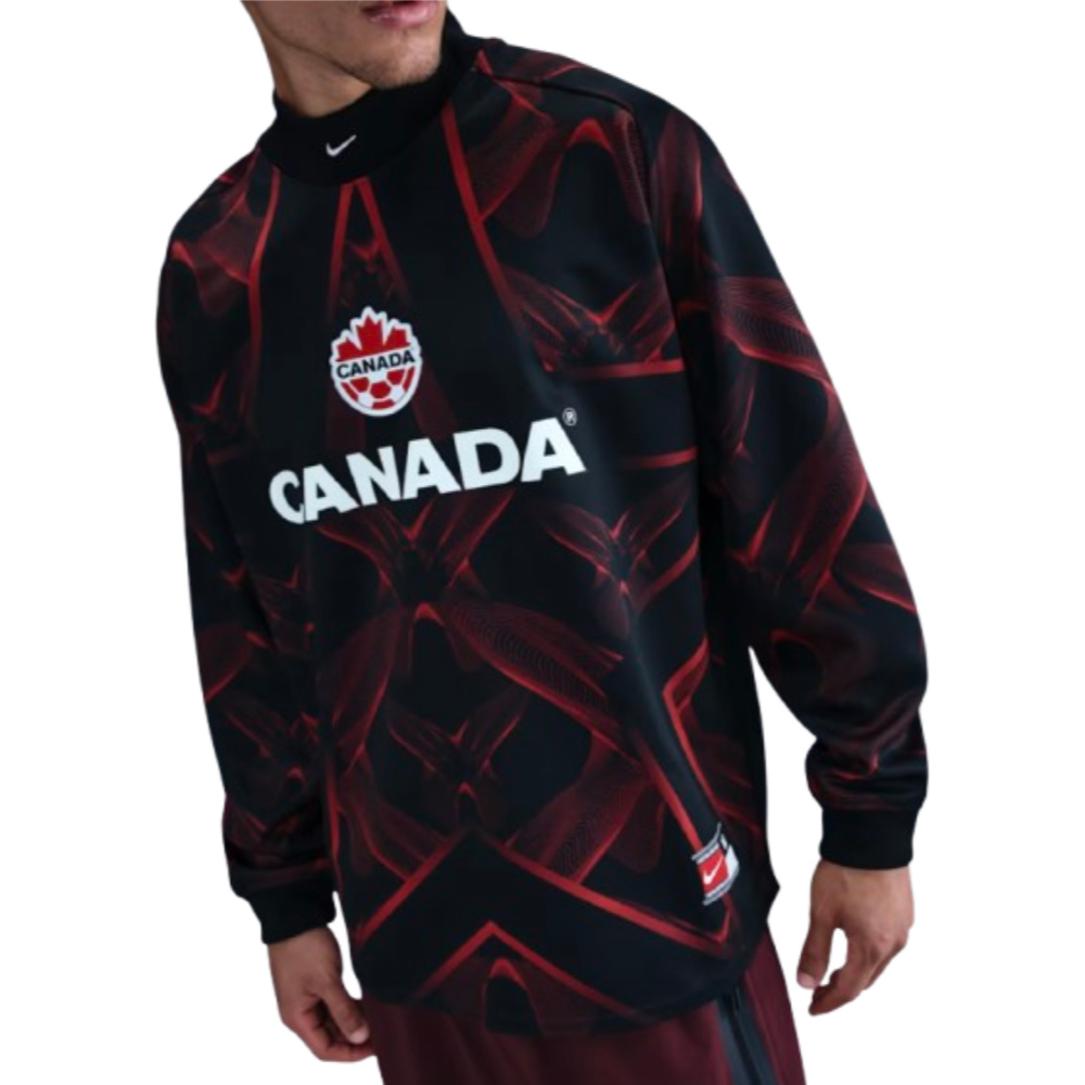 '26-'27 Canada Hollywood Goalkeeper Shirt (Black) Polyester Made By: Nike Men's Black Extra Large