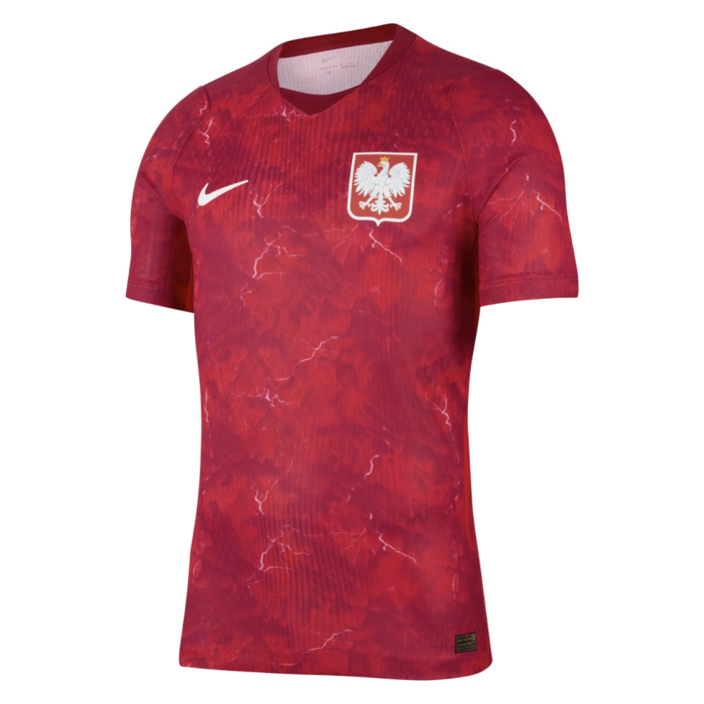 '26-'27 Poland Authentic Away Shirt Polyester Made By: Nike Men's Red 3XL