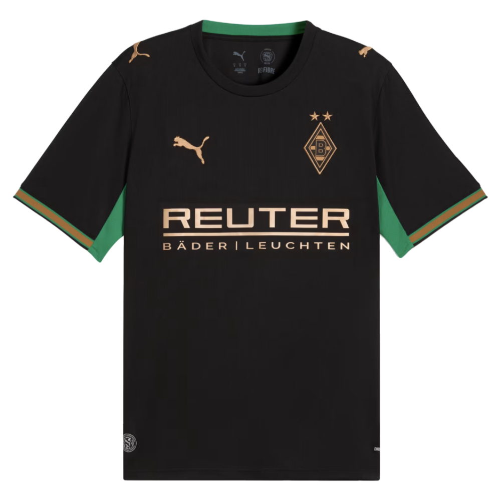 '26-'27 Borussia Mgb Away Shirt Polyester Monchengladbach Made By: Puma Men's Black Medium