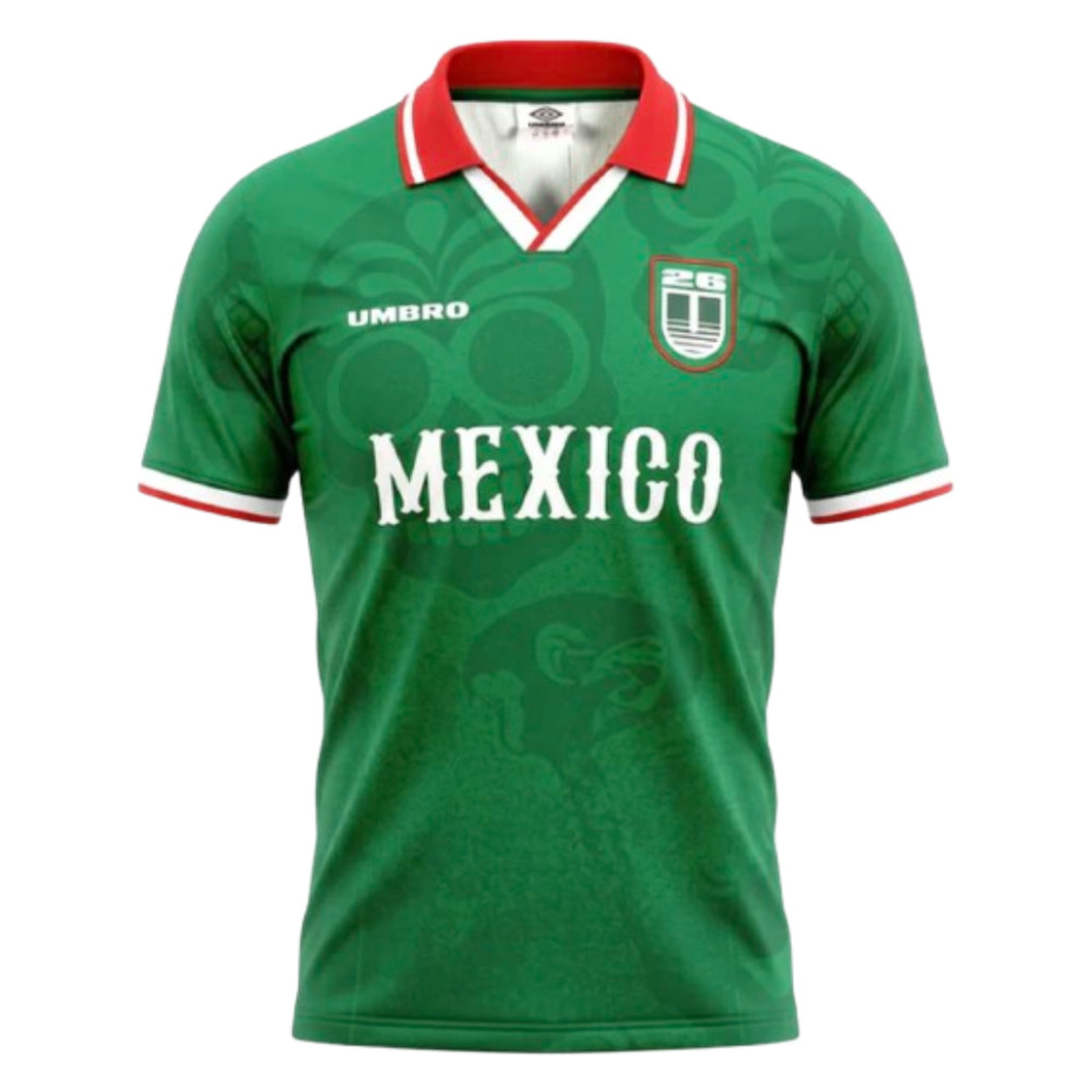 Umbro Mexico World Cup 26 Football Shirt Polyester Men's Green Small