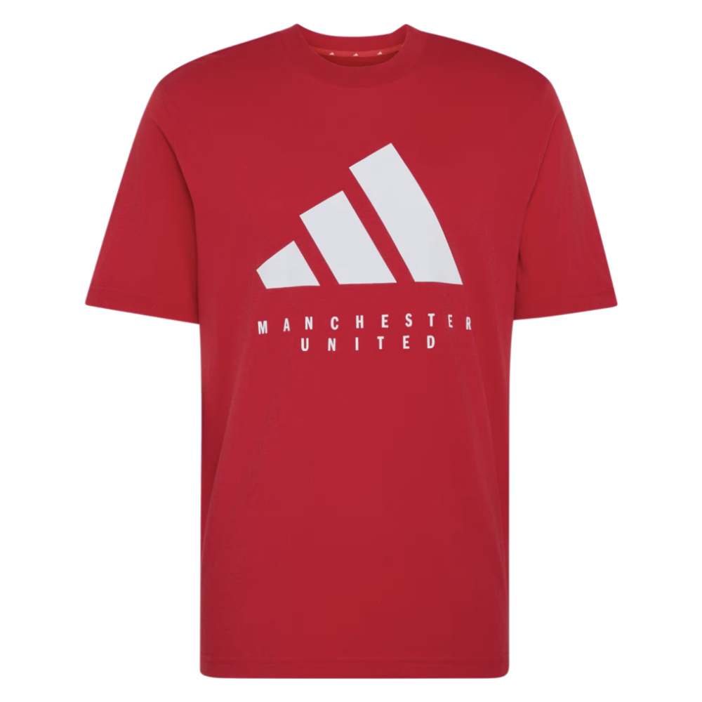 '26-'27 Man Utd Dna Graphic Tee (Red) Polyester Manchester United Made By: Adidas Men's Red 3XL