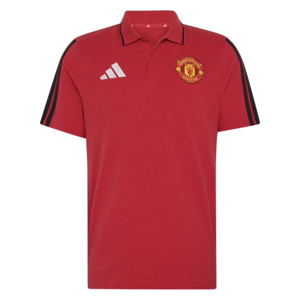 '26-'27 Man Utd Dna Polo Shirt (Red) Polyester Manchester United Made By: Adidas Men's Red Xxl