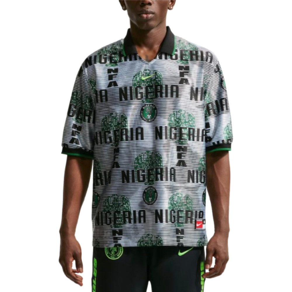 '26-'27 Nigeria Dri-Fit Energy Shirt Polyester Made By: Nike Men's White Large
